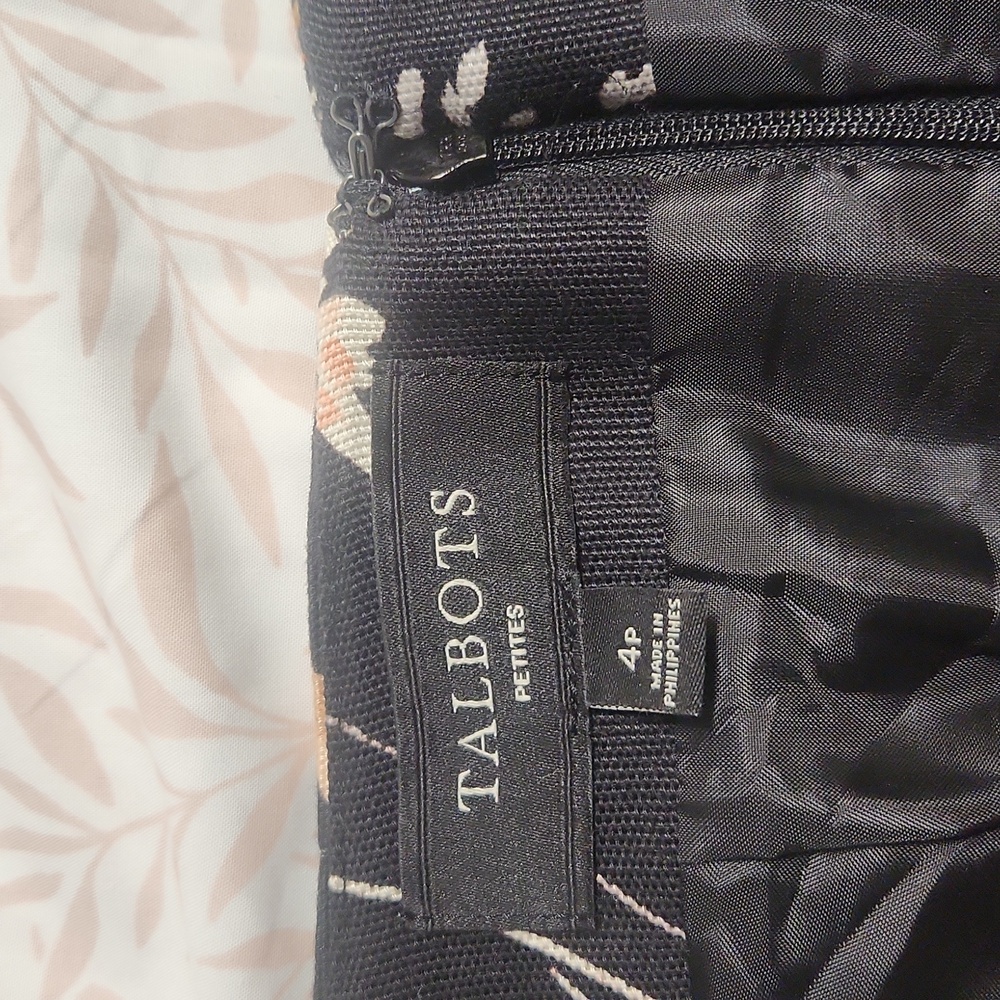 Talbot Petite Floral Skirt, Size 4p - Picture 5 of 6